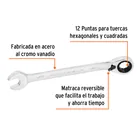 Llave combinada matraca reversible 5/8'x207 mm largo, EXPERT 2