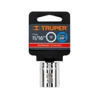Dado de 11/16', 12 puntas, cuadro 3/8', TRUPER 4