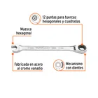 Llave combinada con matraca 11mm x 160 mm largo, EXPERT 2