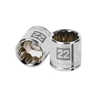 Dado de 22 mm, 12 puntas, cuadro 3/8', TRUPER 1
