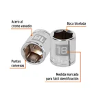 Dado de 18 mm, 6 puntas, cuadro 3/8', TRUPER 2
