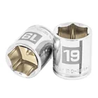 Dado de 19 mm, 6 puntas, cuadro 3/8', TRUPER 1
