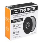 Caja 15 kg de microalambre sólido, con gas, .030', TRUPER 3