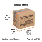 Dado de 15/16', 6 puntas, cuadro 3/4', TRUPER 7
