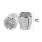 Dado de 1-11/16', 6 puntas, cuadro 3/4', TRUPER 3