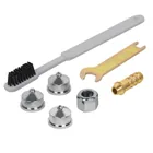 Pistola p/pintar baja presión, 1.5 mm, pulida, entrada sup 3