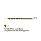 Broca HSS 4.0 mm Trugold para metal, TRUPER EXPERT 2