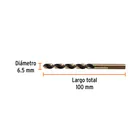 Broca HSS 6.5 mm Trugold para metal, TRUPER EXPERT 3