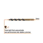 Broca HSS 9.5 mm Trugold para metal, TRUPER EXPERT 2