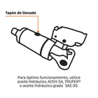 Gato hidráulico de patín 2.5t, elevación rápida, con maletín 3
