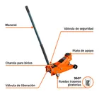 Gato hidráulico de patín 3t profesional, elev rápida, TRUPER 5