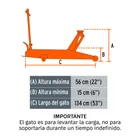 Gato hidráulico de patín 5t profesional, elev rápida, TRUPER 2