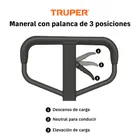 Patín traspaleta 3 ton con ruedas de nylon, TRUPER 3