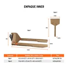 Patín traspaleta 3 ton con ruedas de nylon, TRUPER 8
