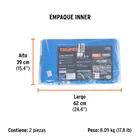 Lona de polietileno reforzada 4 x 5 m, azul, 180g/m2, TRUPER 4