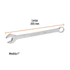 Llave combinada extralarga 1' x 355 mm de largo, EXPERT 3