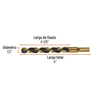 Broca HSS 1/2' Trugold para metal, TRUPER EXPERT 4