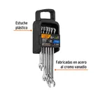 Juego de 6 llaves combinadas extralargas pulidas mm, EXPERT 2