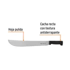 Machete estándar 16' cacha negra inyectada, TRUPER 2