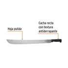 Machete estándar 24' cacha negra inyectada, TRUPER 2