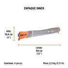 Machete Caguayano 27' cacha naranja remachada, TRUPER 4