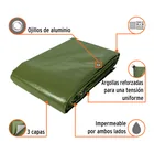 Lona uso rudo 6 x 12 m, verde olivo, 240 g/m2, TRUPER EXPERT 2