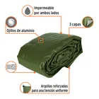Lona uso rudo 12x17 m, verde olivo, 240 g/m2, TRUPER EXPERT 2