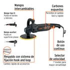 Pulidora rotativa 7', 1200W, TRUPER INDUSTRIAL 4