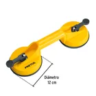 Ventosa de plástico para vidrio, 2 copas de succión, PRETUL 3