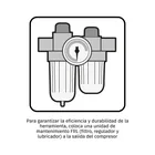 Llave (pistola) de impacto neumática 3/4', ind, TRUPER 4