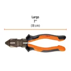 Pinza electricista 7' uso rudo, alta palanca, Comfort Grip 3