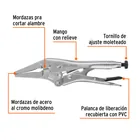 Pinza de presión 9', punta larga, TRUPER 2