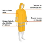 Gabardina impermeable doble capa con reflejante, XG, TRUPER 2