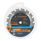 Disco sierra 7- 1/4' para madera, 16 dientes centro 5/8' 4