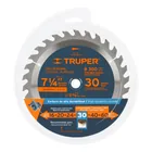 Disco sierra 7- 1/4' para madera, 30 dientes centro 5/8' 4