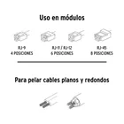 Pinza ponchadora, módulos intercambiables, TRUPER EXPERT 5