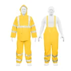 Conjunto impermeable doble capa amarillo con reflejante, XG 1