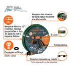 Combo manguera MAN-15X1/2RE y pistola de riego PR-401 2