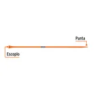 Barreta para tierra dura de 1'x175 cm, escoplo 67 mm, TRUPER 2
