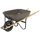 Carretilla 5.5ft3 gris, neumática, bastidores madera, PRETUL 1