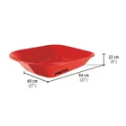 Carretilla 4 ft3 roja, imponchable, bastidor tubular, PRETUL 2