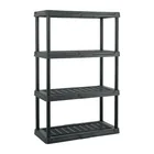 Estante plástico 4 repisas capacidad 35kg, 92x43x140, PRETUL 1