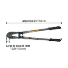 Cortapernos 24', mango tubular, PRETUL 2