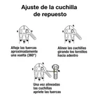 Cuchillas de repuesto para cortapernos 18', PRETUL 3