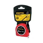 Flexómetro rojo 3 m cinta 13 mm, en tarjeta, PRETUL 1