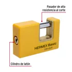 Candado antipalanca 65 mm cuerpo metálico, HERMEX BASIC 5