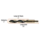 Broca HSS 7/8' Trugold para metal, TRUPER EXPERT 4
