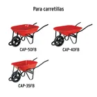Caja c/llanta imponchable y acc. p/carretilla roja PRETUL 2