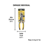 Pinza de chofer 8' mango Comfort Grip, PRETUL 5