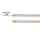 Manguera para gas, aluminio, 5/16' flare, 200cm, FOSET BASIC 3